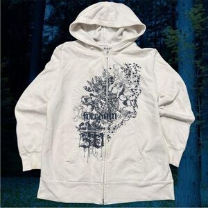 Arizona Jean Company Cream Graphic Hoodie